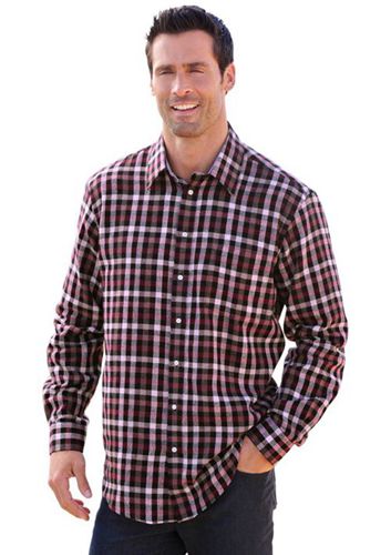 Einkaufsgeschäft Maxclusiv Langarm-Hemd aus weicher Flanell-Qualität